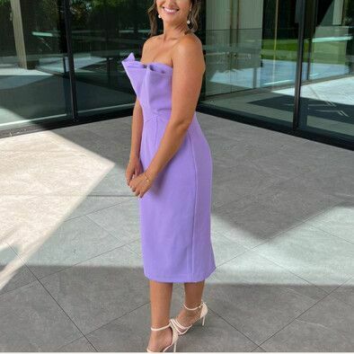 Origami Lilac Strapless Midi Dress RRP$170