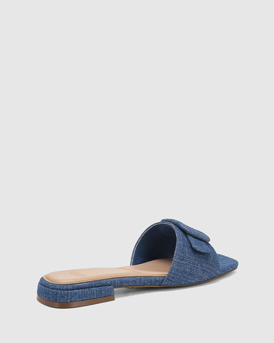 Enise Ocean Blue Denim Slide