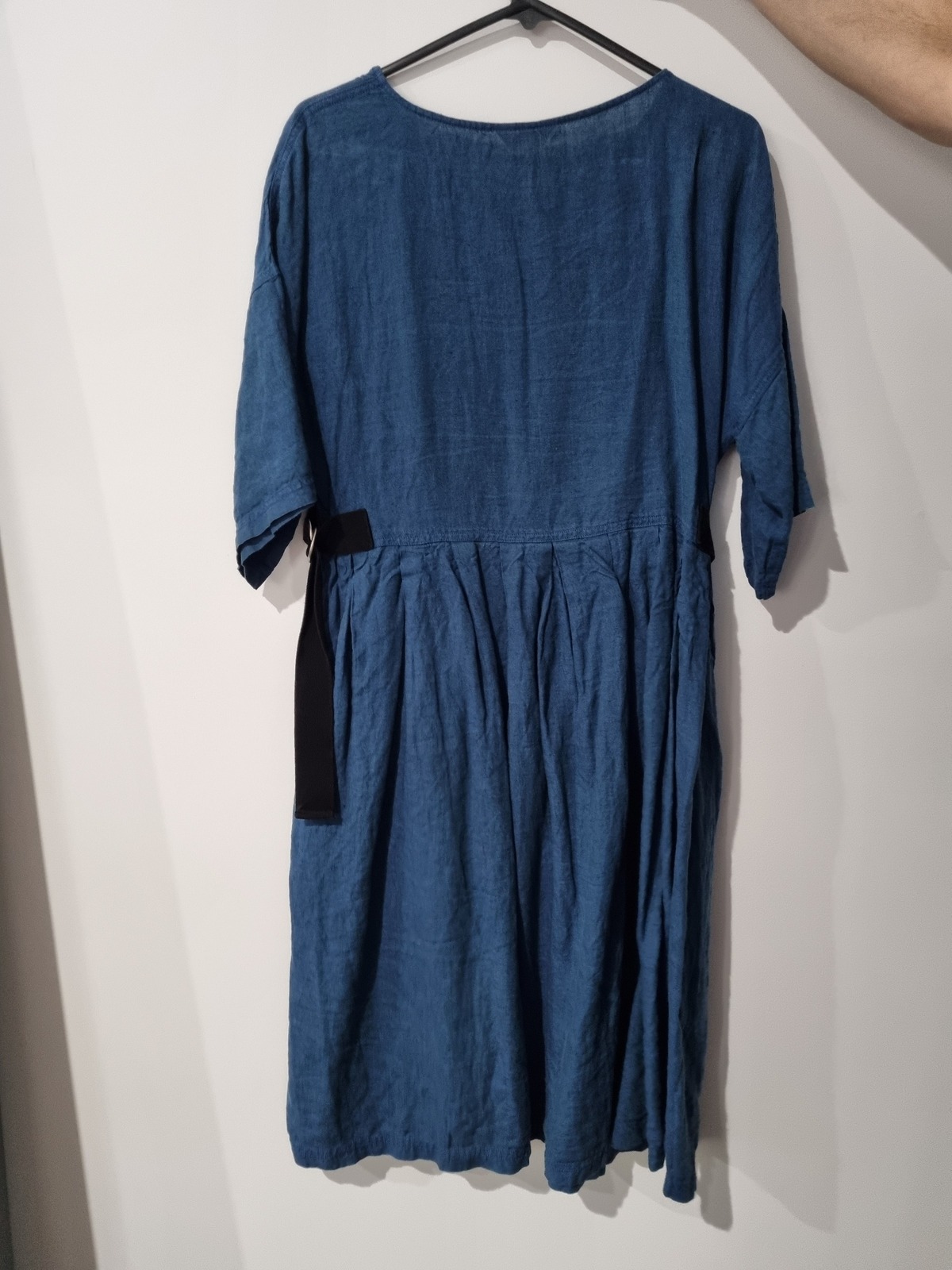 Smock dress with side buckles