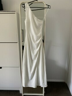 White midi dress