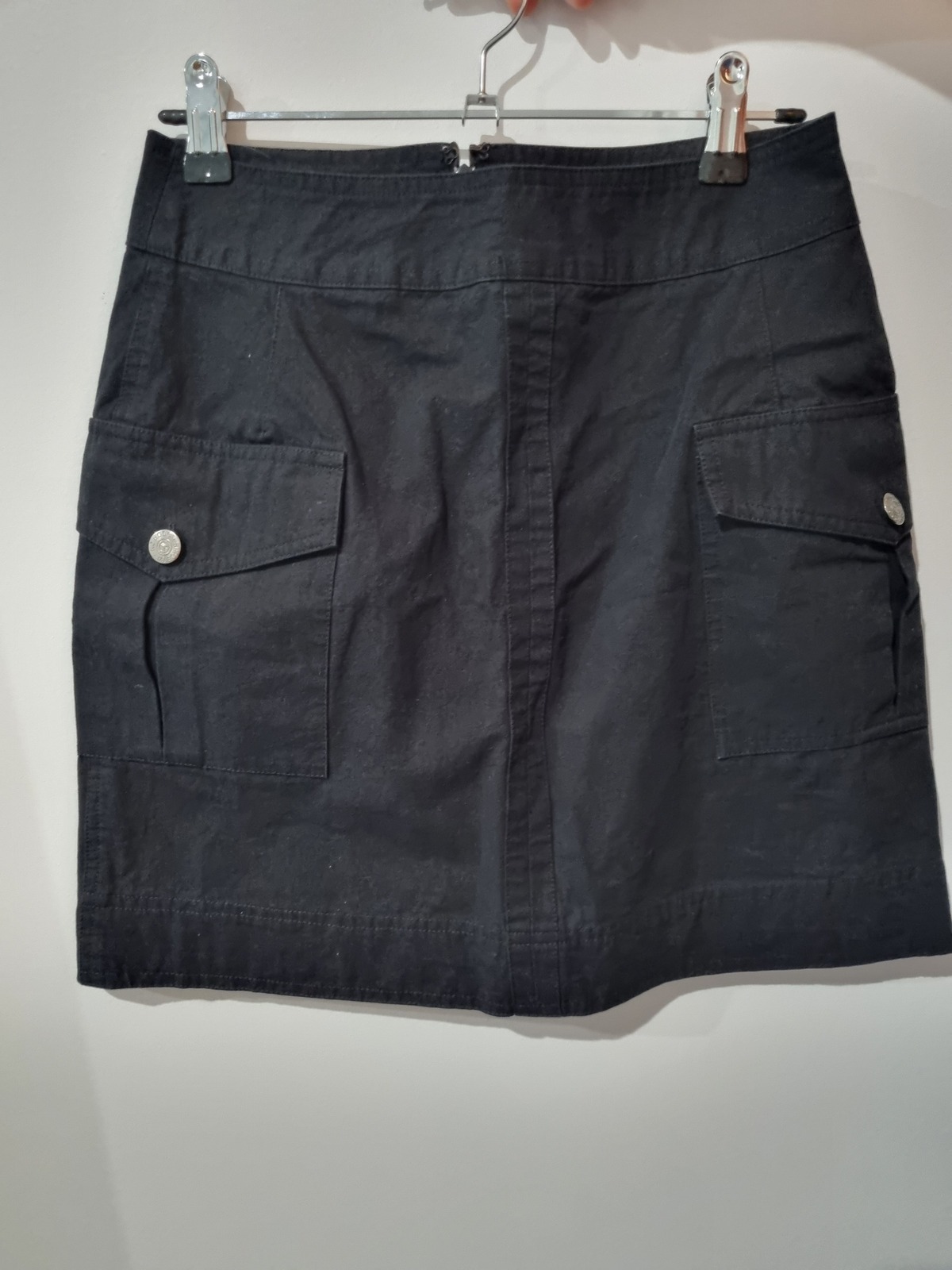 brand black cargo skirt