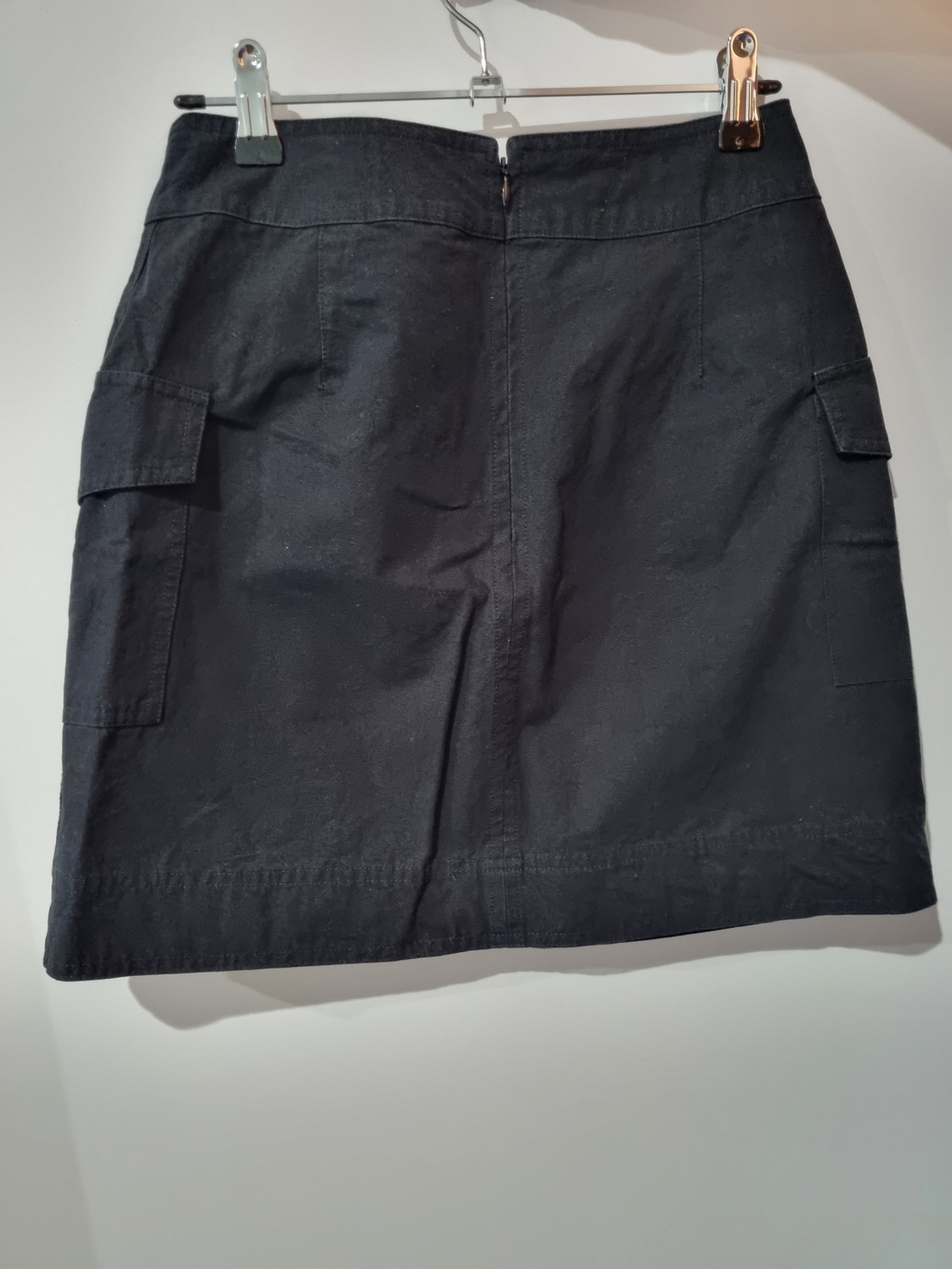 brand black cargo skirt