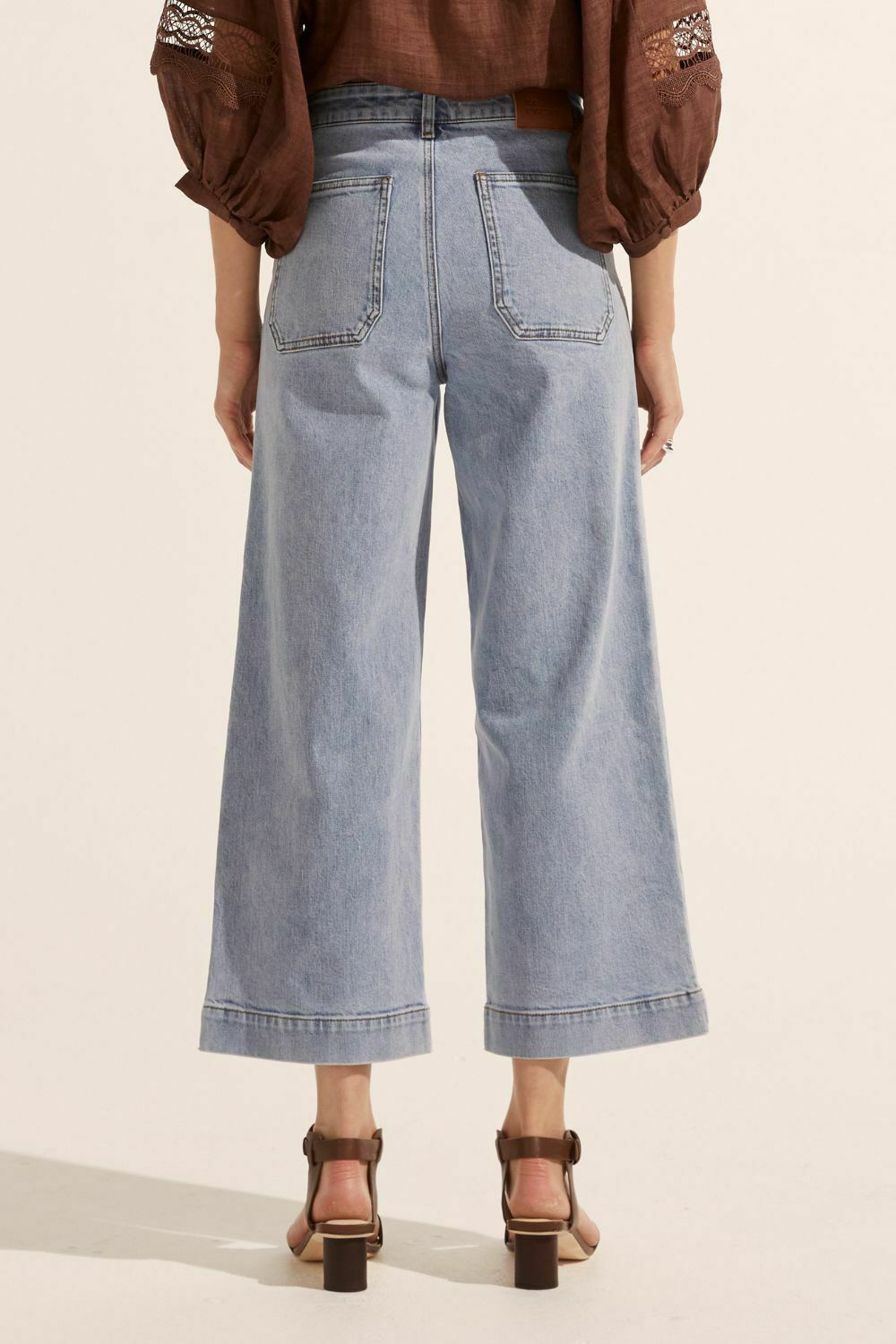 establish crop jean - washed denim - size 3