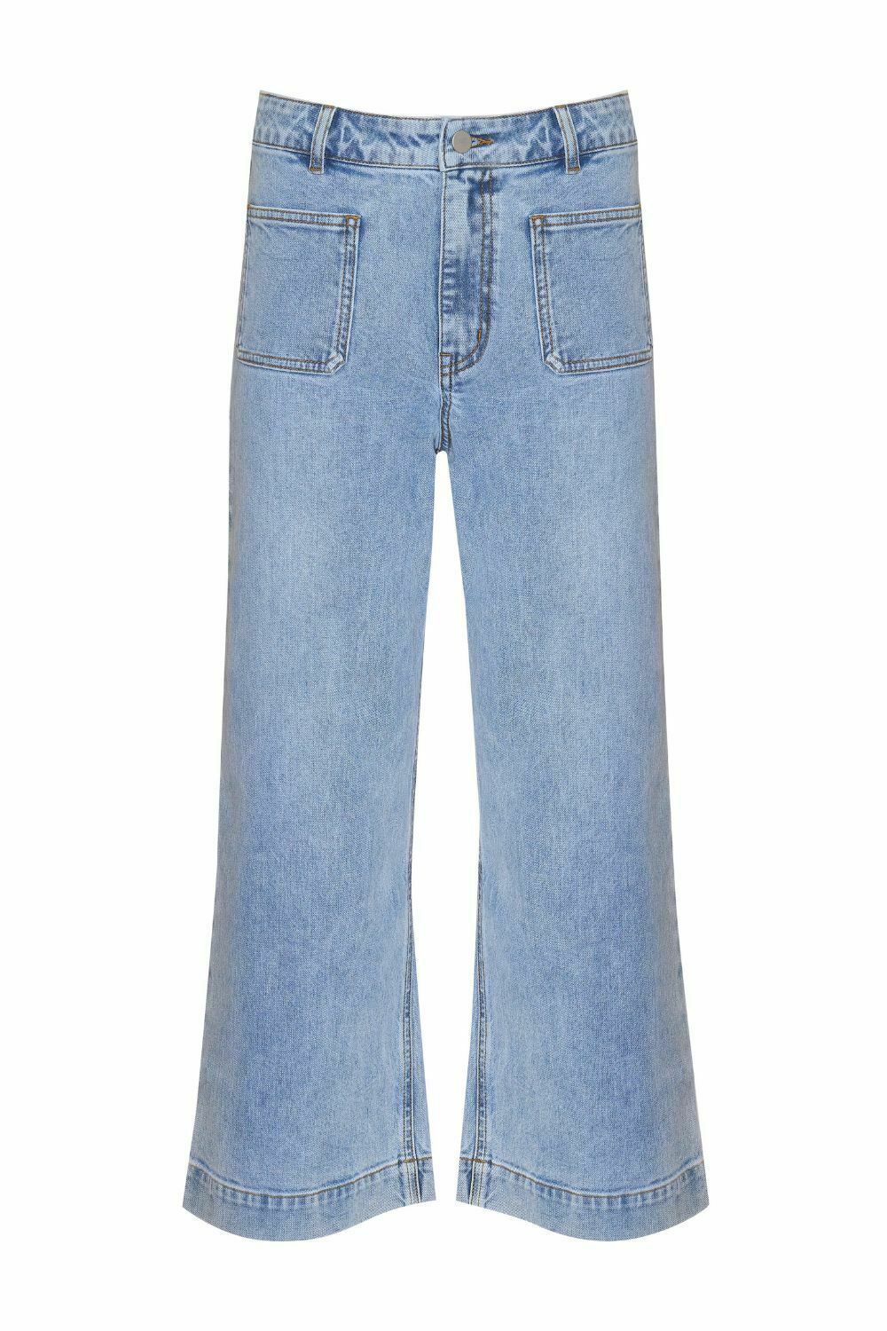 establish crop jean - washed denim - size 3
