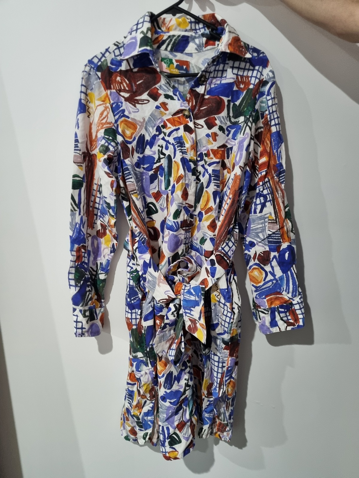 Edie shirt dress in Carnivale print