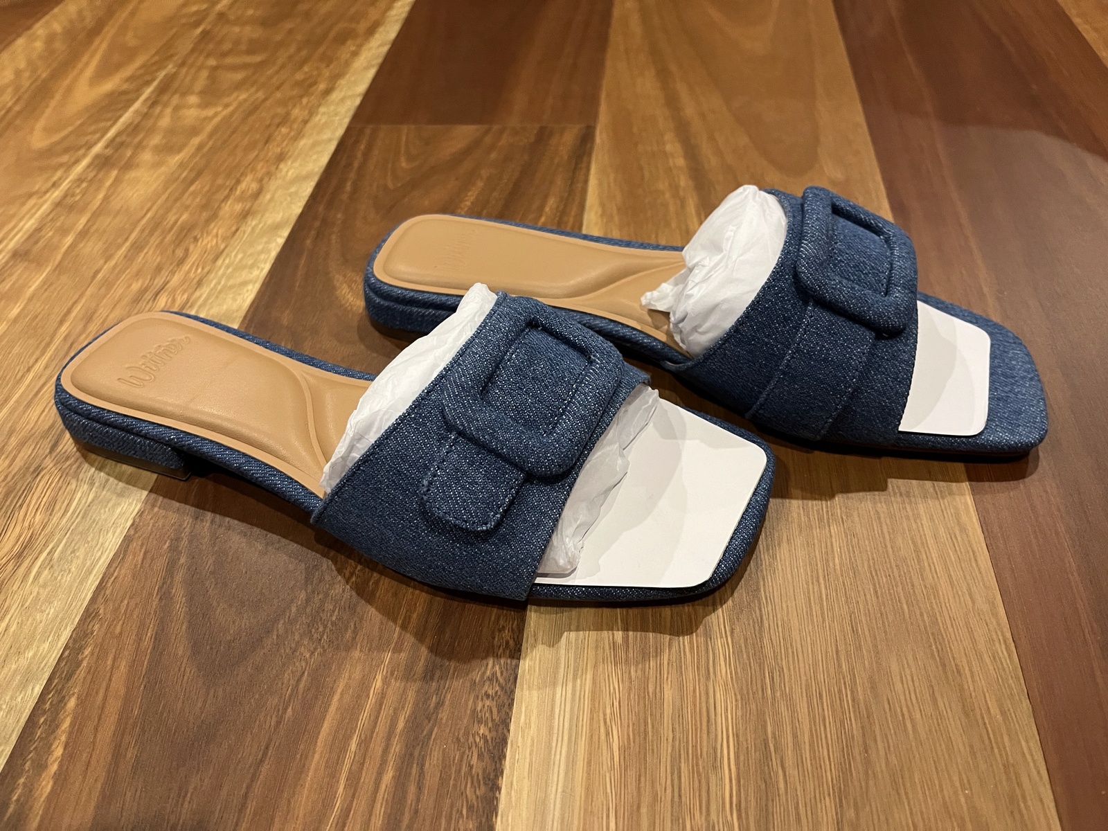 Enise Ocean Blue Denim Slide