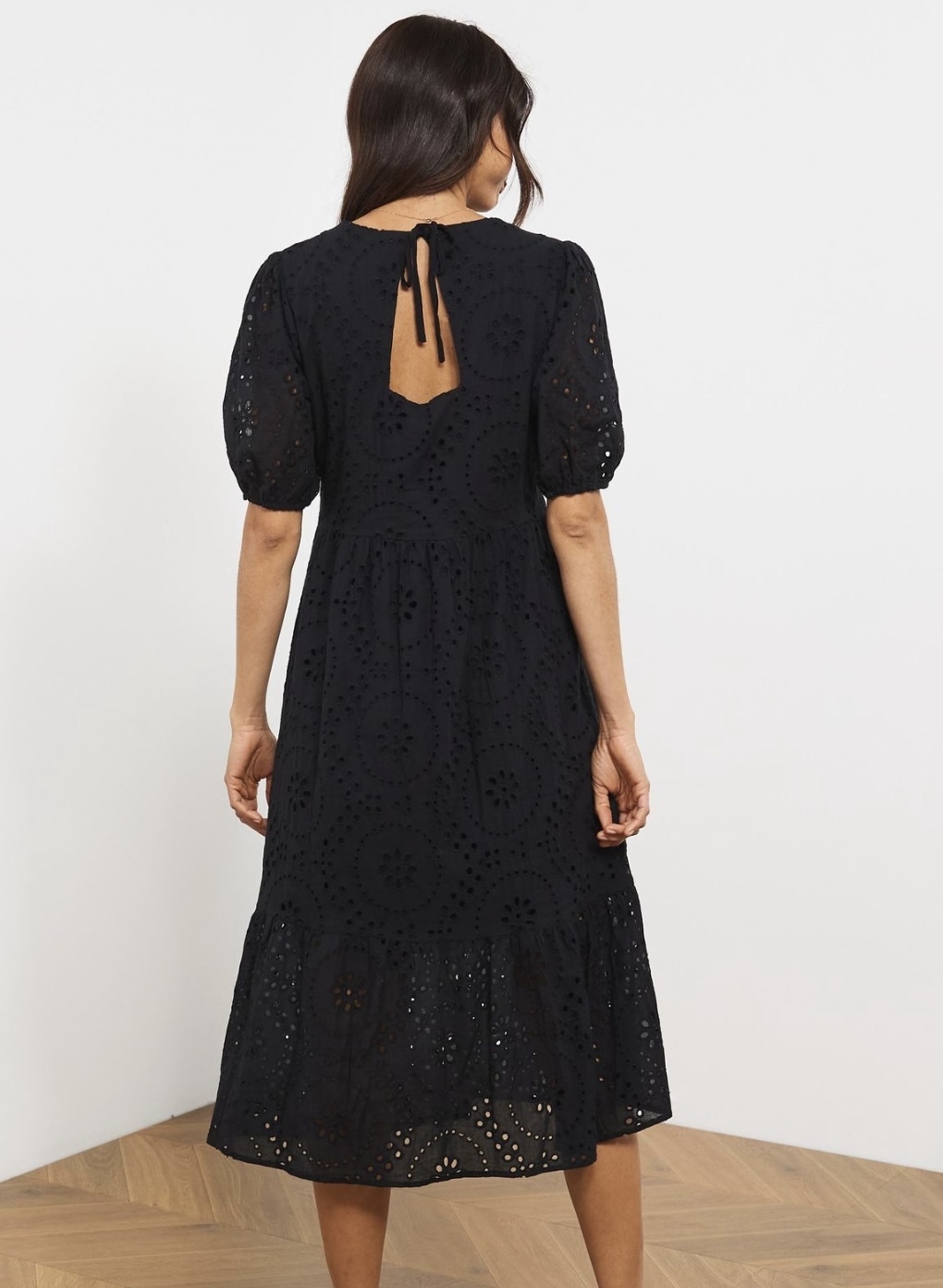 Jade Broderie Midi Dress