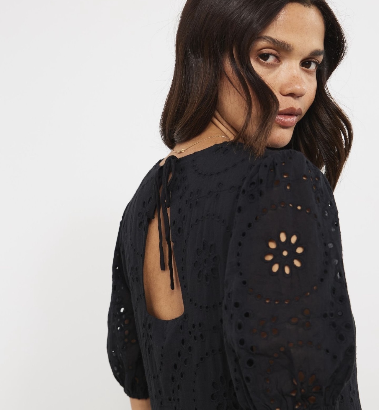 Jade Broderie Midi Dress