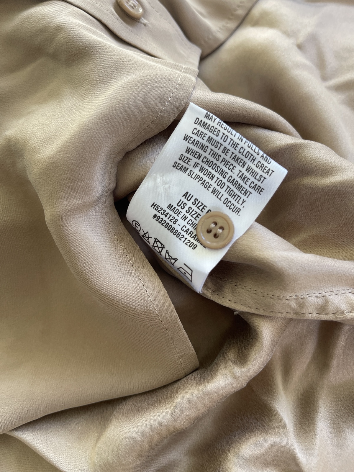 silk shirt size 6 BNWOT