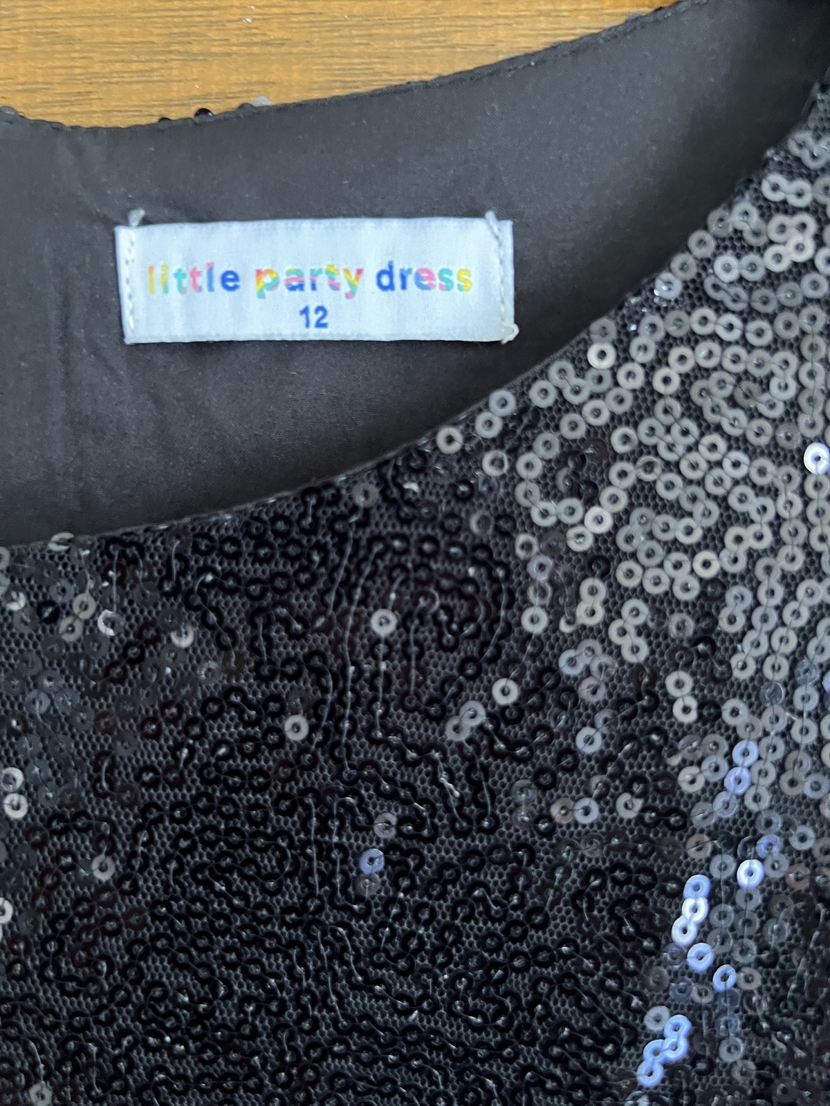 Taylor Black Sequin Dress