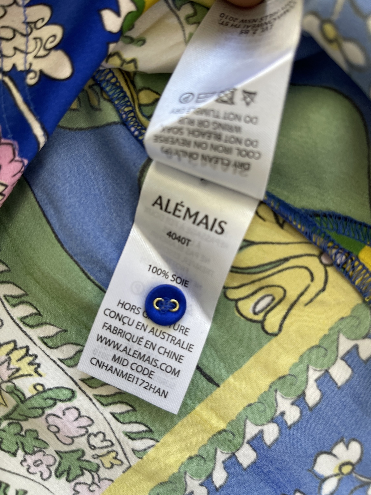 silk shirt AU16 BNWT