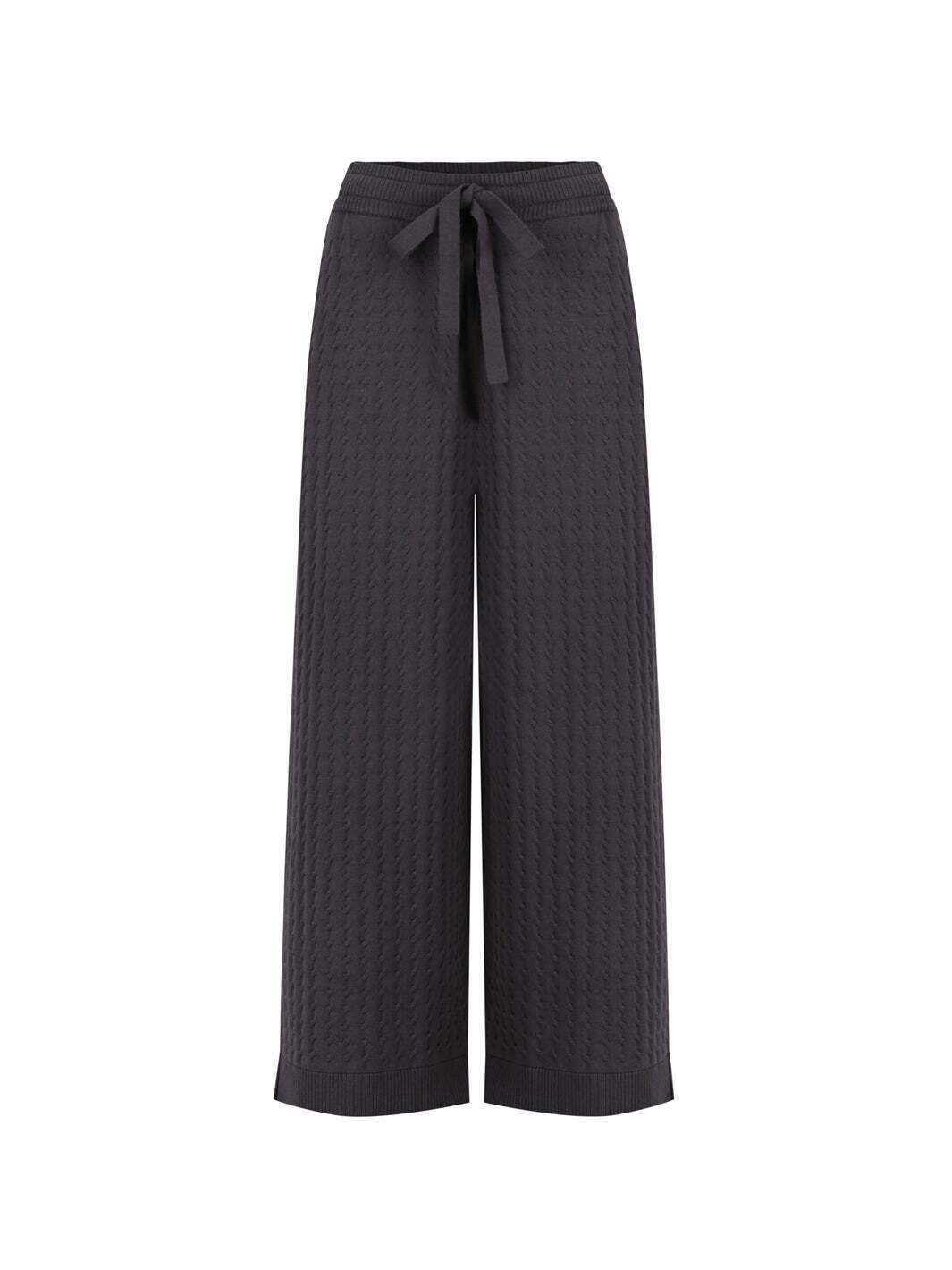 Pambula Cotton Knit Pants Charcoal