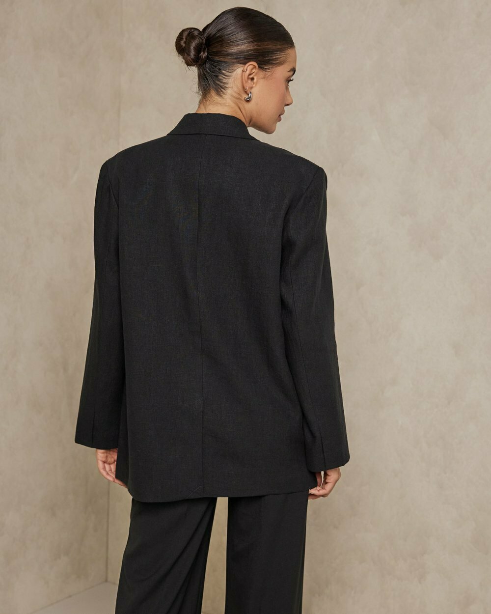 Oversized Linen Blazer