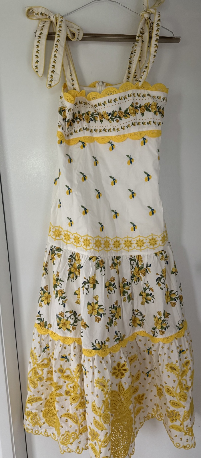 Sicily Richelieu Midi Dress size S 