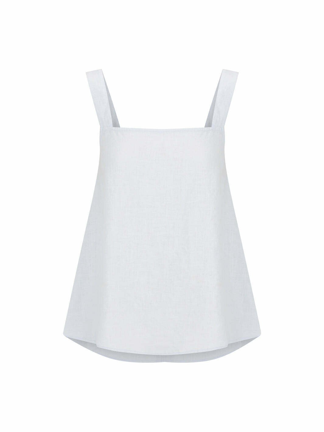 Soella Linen Top Serene Blue