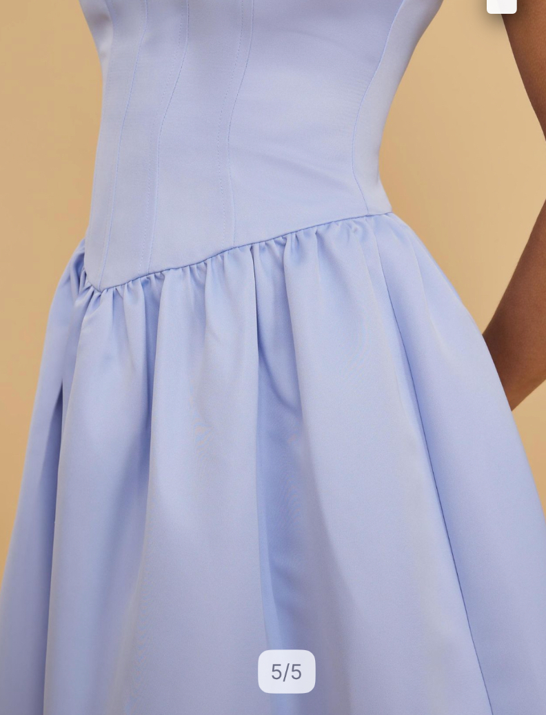 Elanora Midi Dress (Baby Blue)