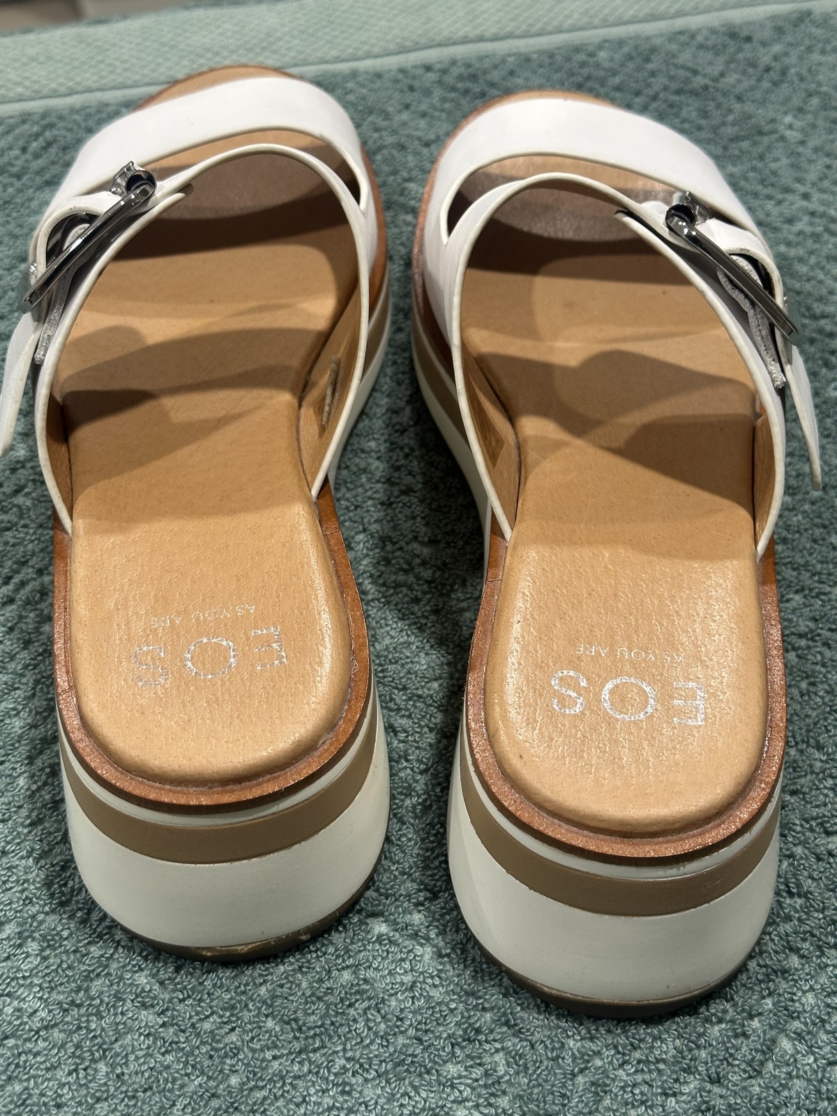 SPORTEZ WHITE LEATHER SANDALS 