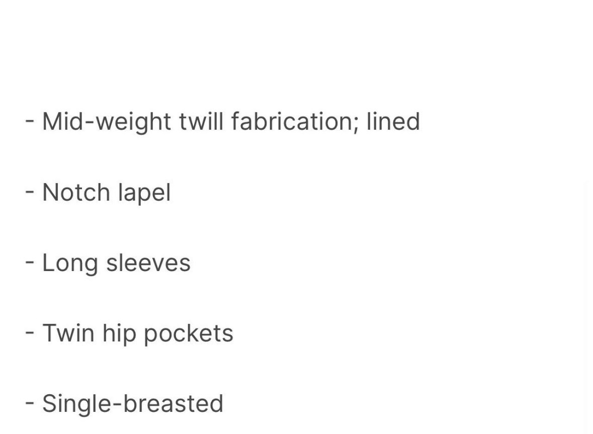 Black and white gingham blazer