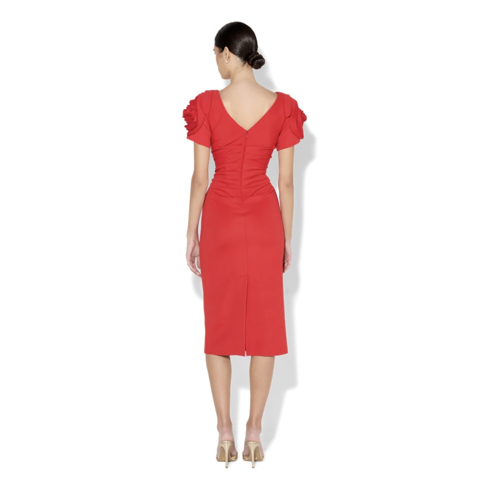 Monelli Rosette Sleeve Dress