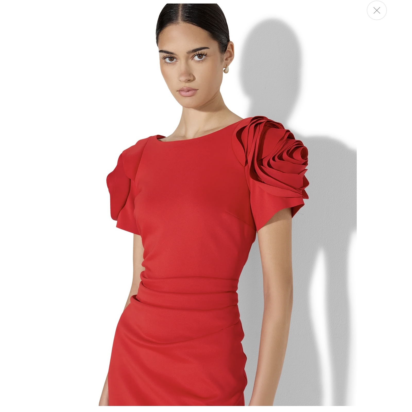 Monelli Rosette Sleeve Dress