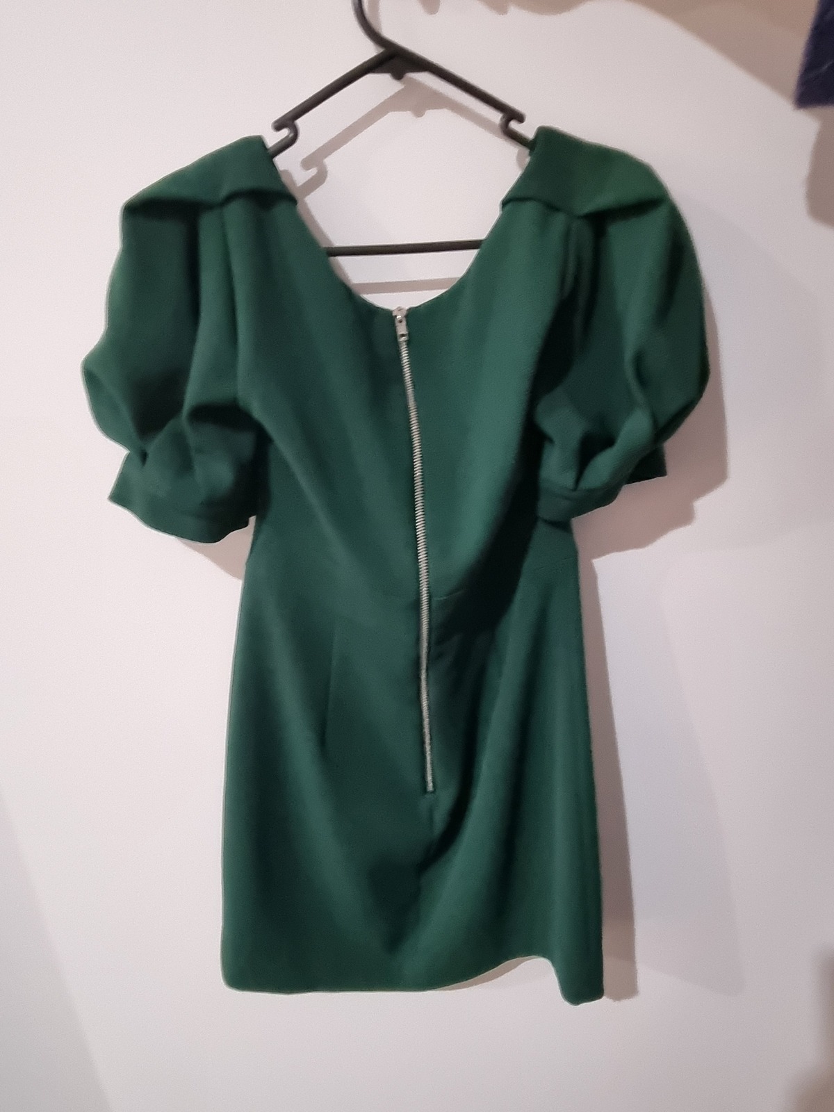Short green cocktail dress