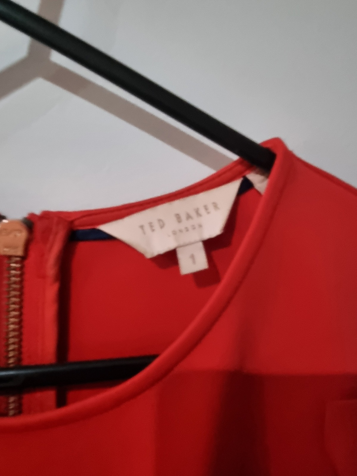 Red cocktail dress with pockets