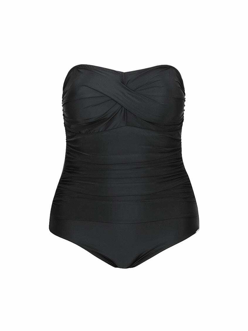 Black One Piece Swimsuit, Size 16.