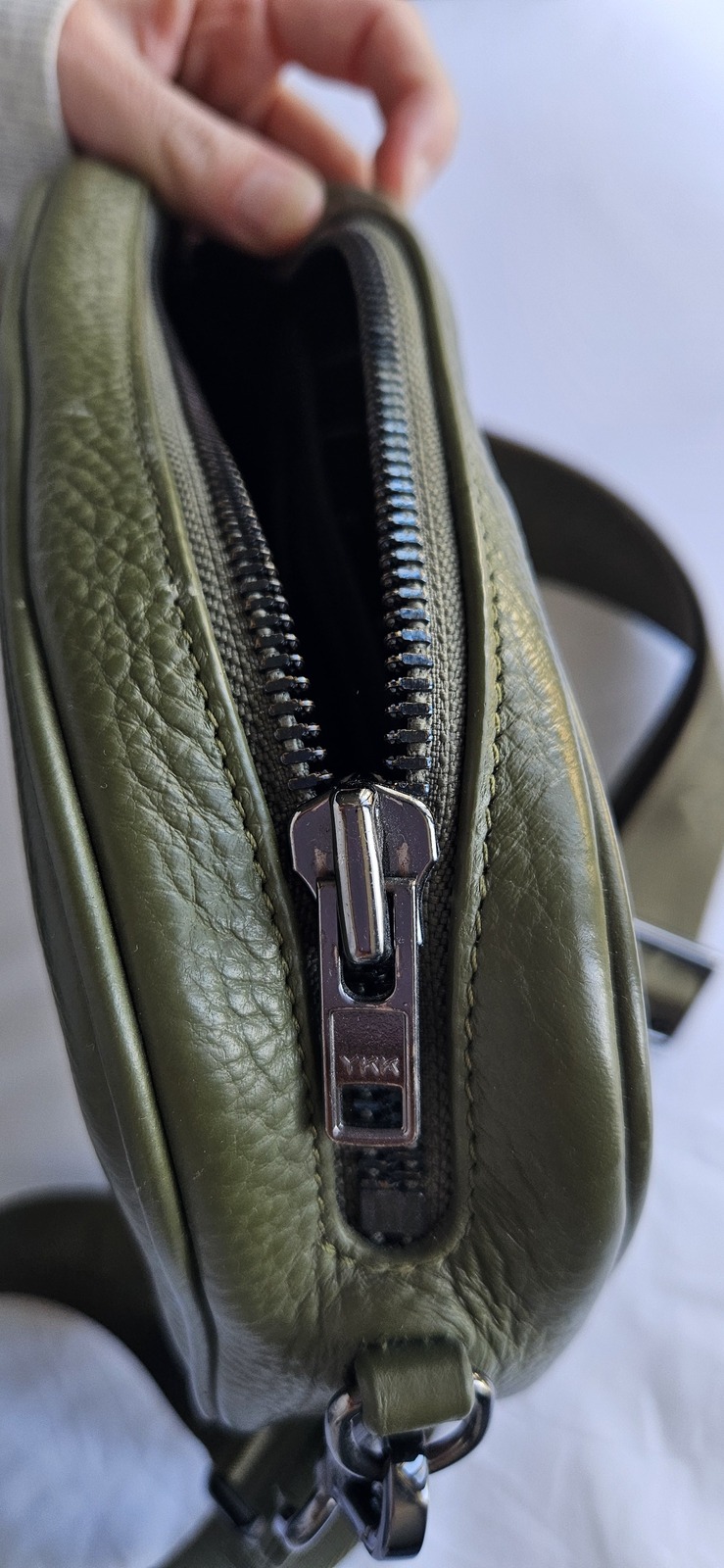 Plunder Bag Khaki with webbed and thin strap