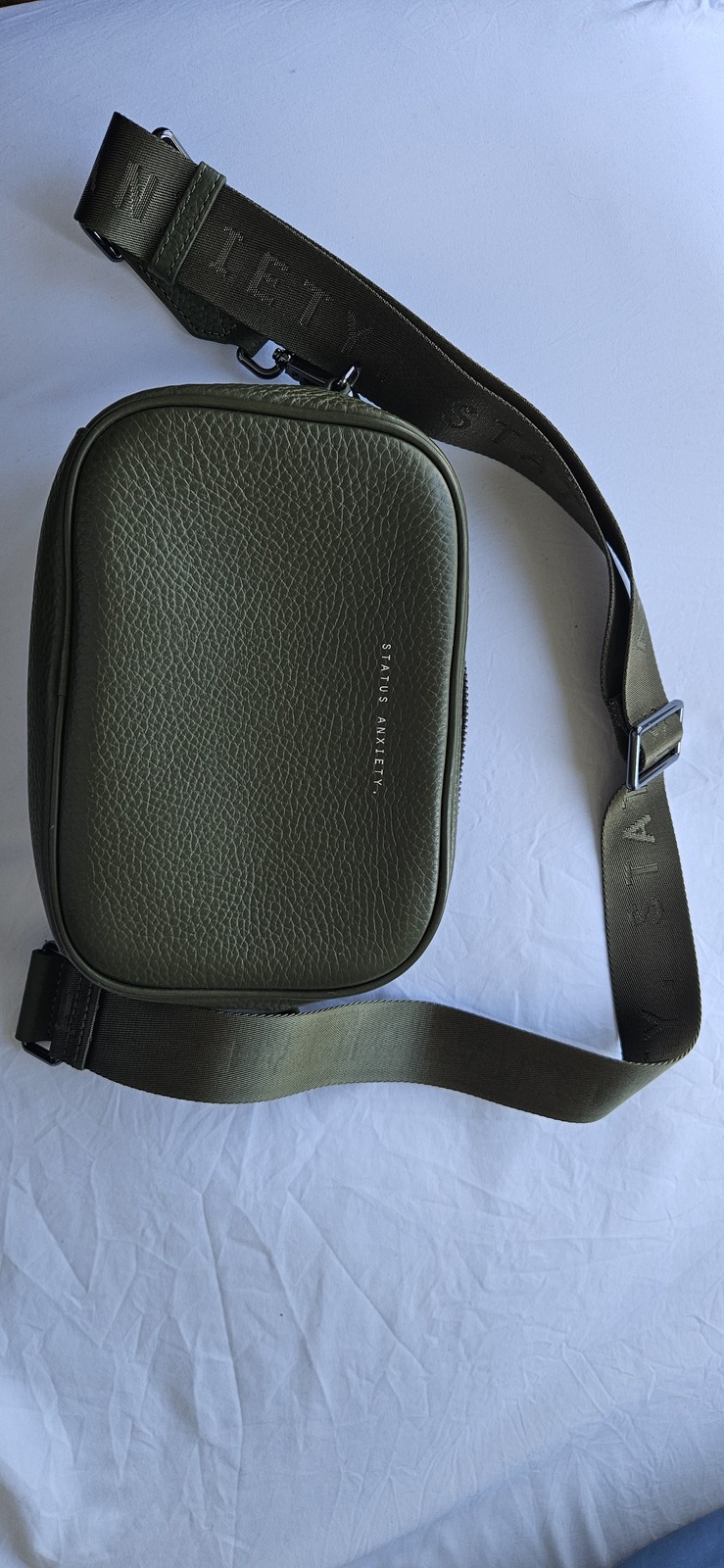 Plunder Bag Khaki with webbed and thin strap