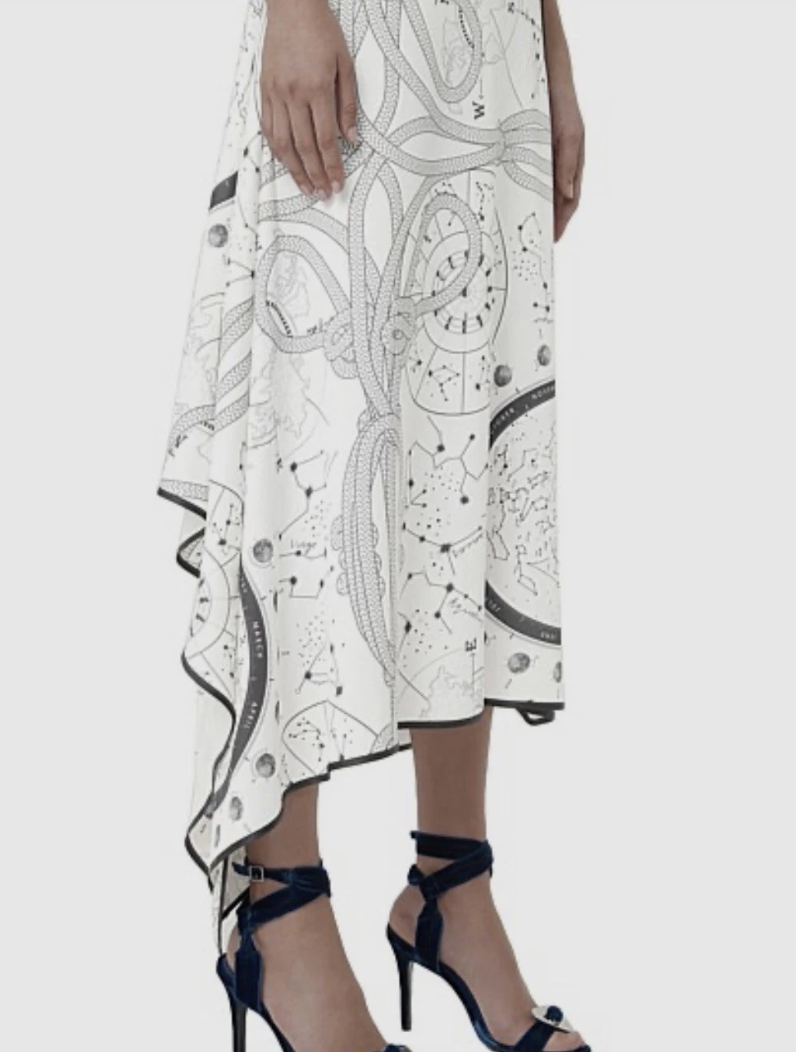  Women’s Leta Atlas Print Sleeveless Dress