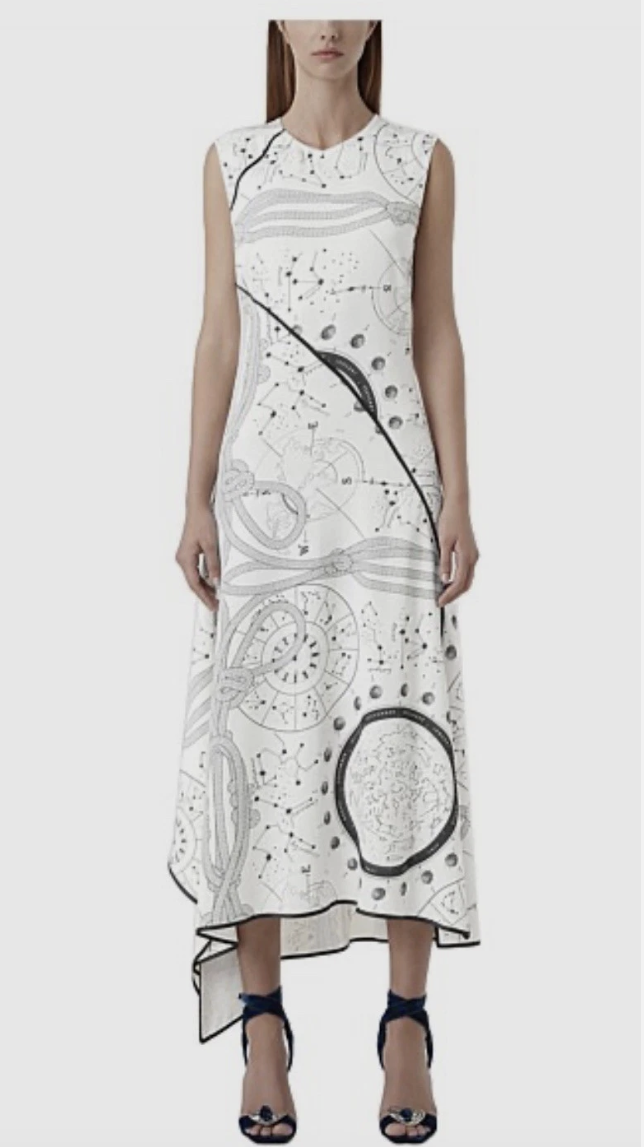  Women’s Leta Atlas Print Sleeveless Dress