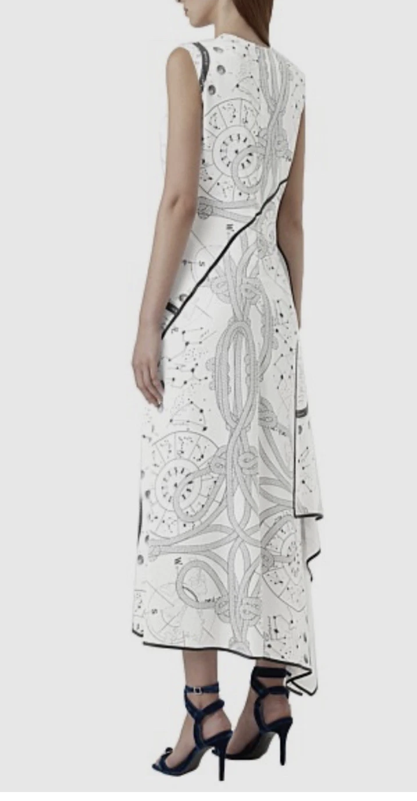  Women’s Leta Atlas Print Sleeveless Dress