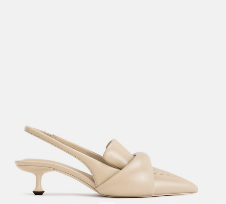 Carla soft padded kitten heel pumps, size 6