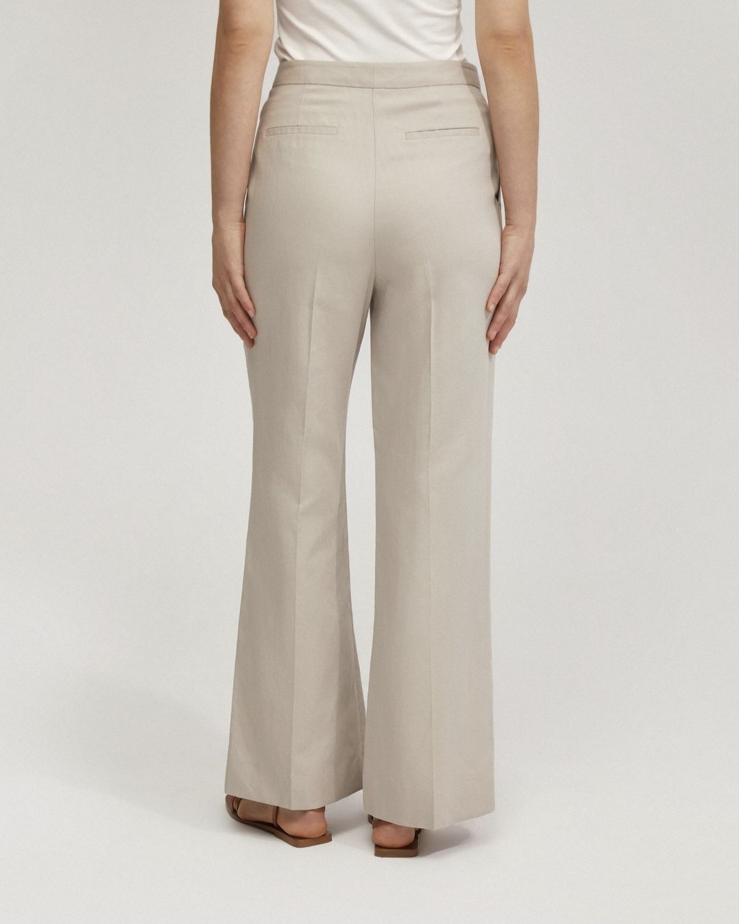 Lauren Linen Blend Wide Leg Pants