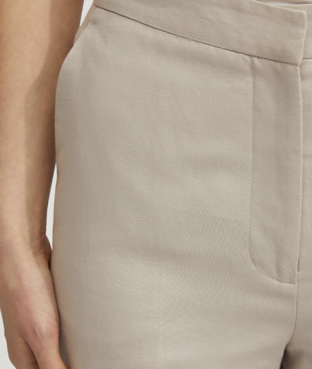 Lauren Linen Blend Wide Leg Pants