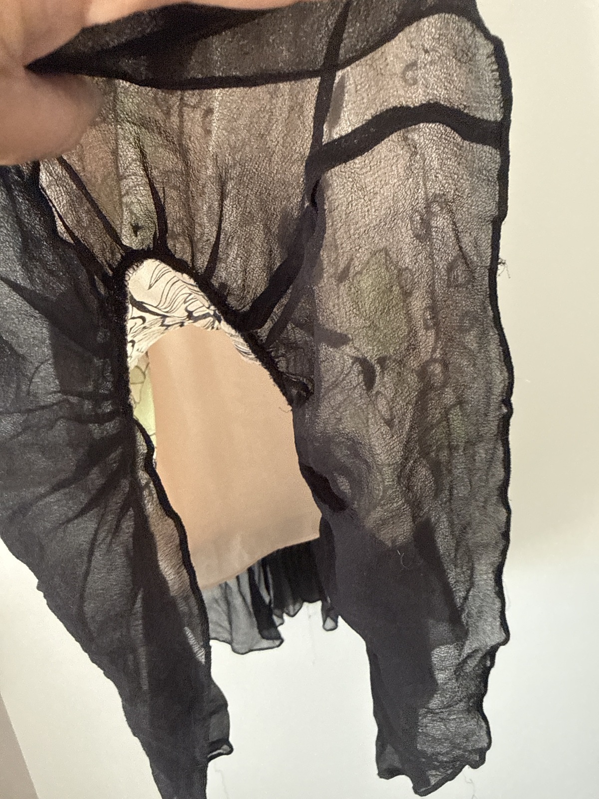 pure silk chiffon halter neck cocktail dress FR 38 AU10