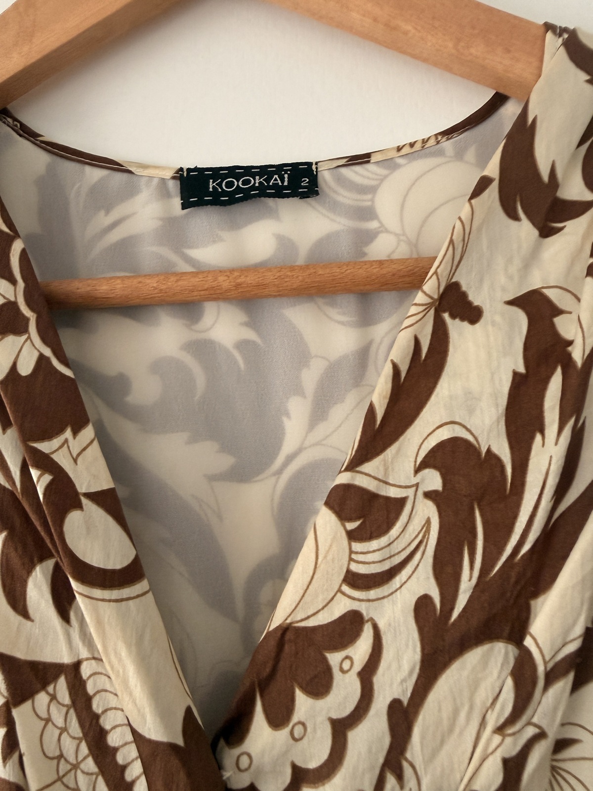 Rare 100% silk wrap dress size 2 AU10