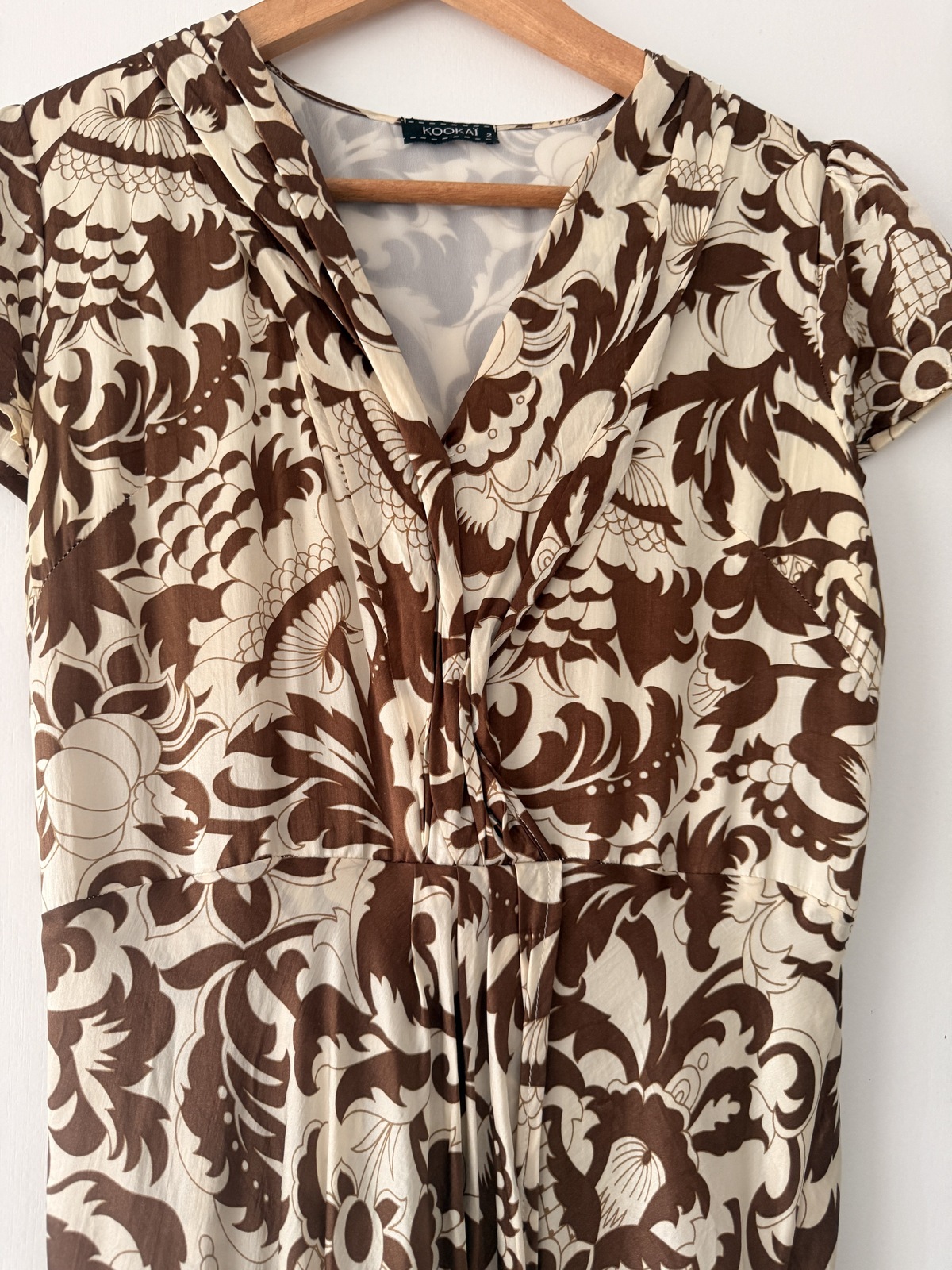 Rare 100% silk wrap dress size 2 AU10