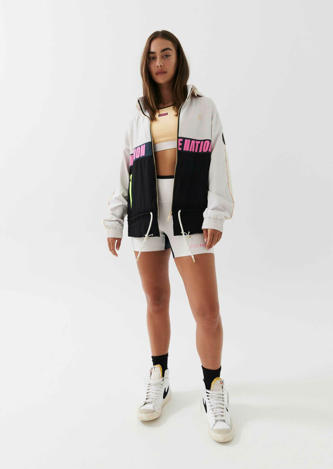 MAN DOWN JACKET IN WHITE SAND