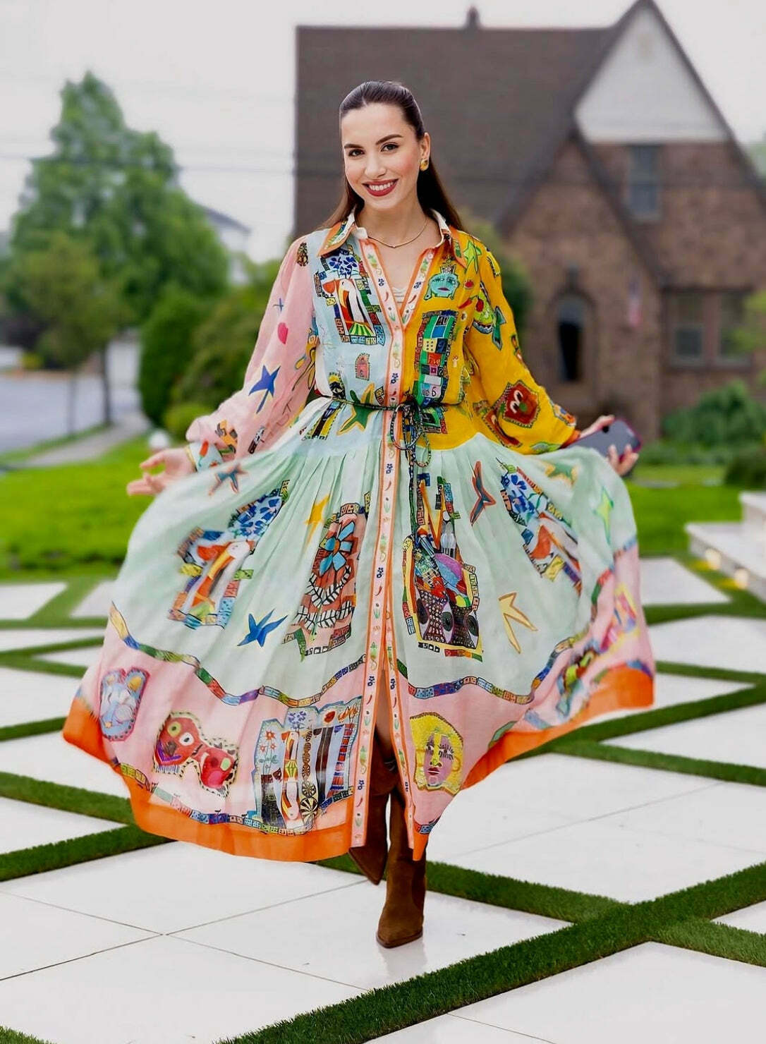 Players Shirtdress in Multi AU6/US2