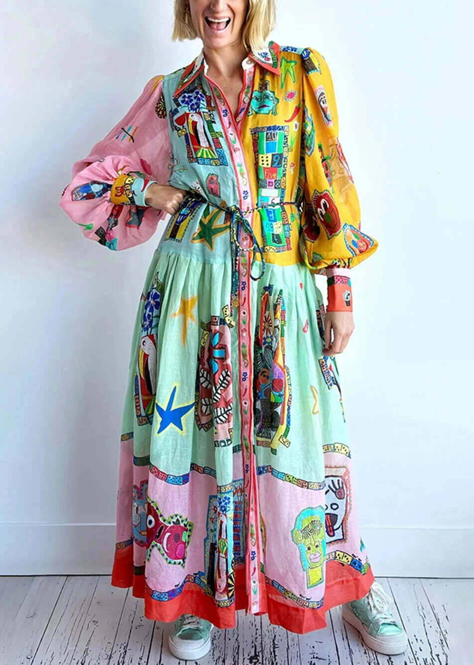 Players Shirtdress in Multi AU6/US2