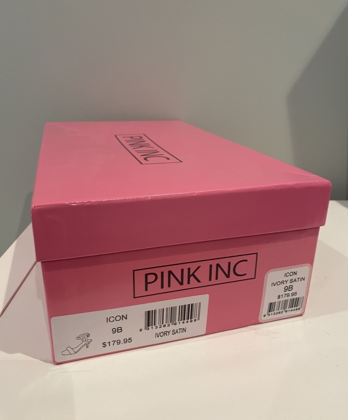  white crystal heels size au 9