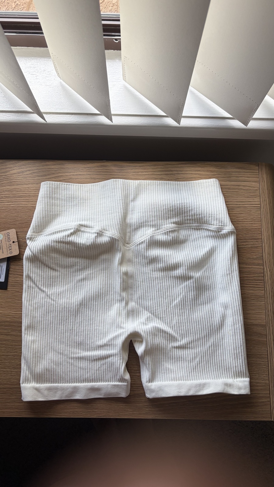 Off White Off-White Ribbed Midi Biker Shorts