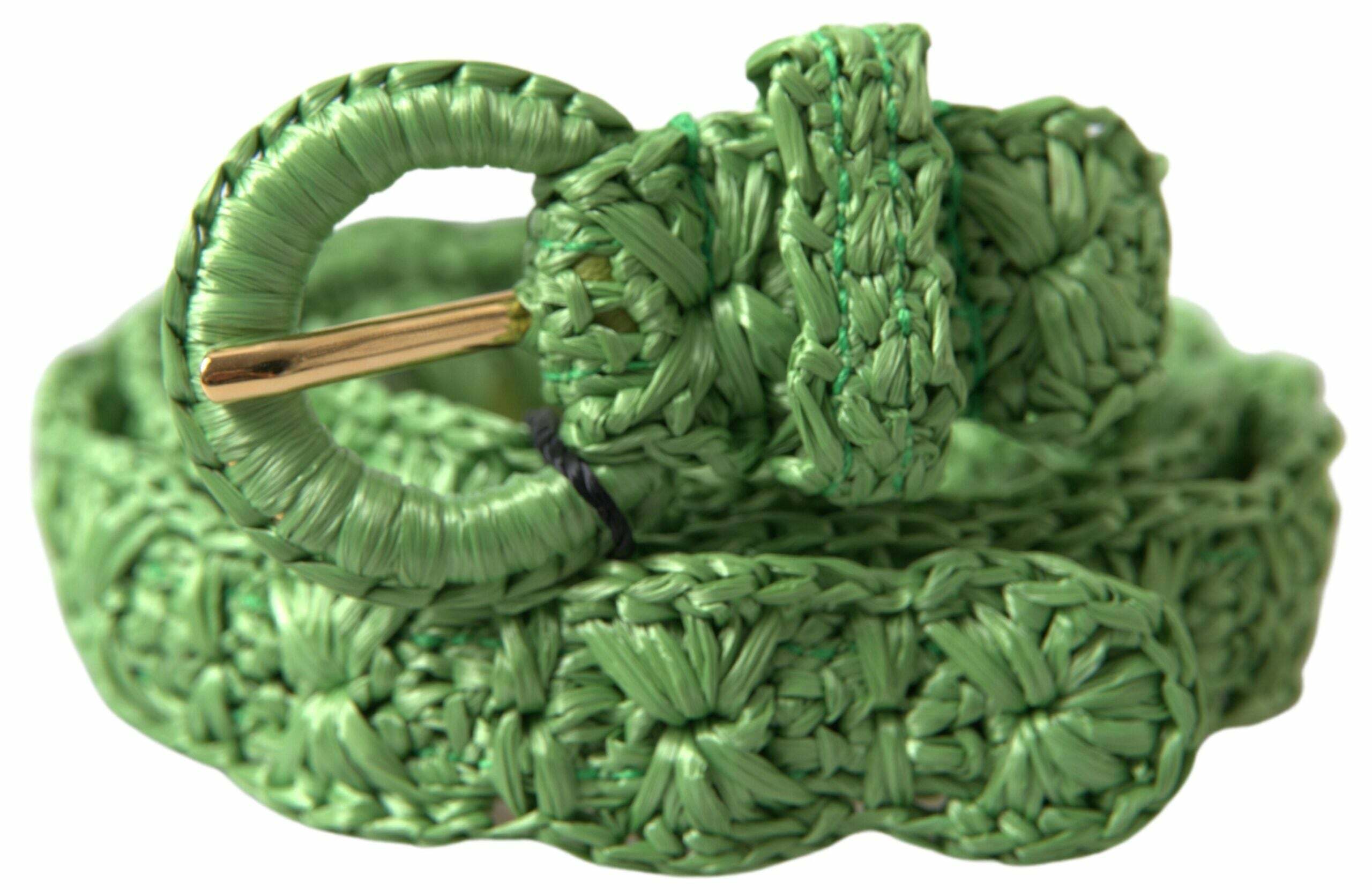 Dolce & Gabbana Crochet Raffia BeltGreen - Green / 70 cm  display picture 2