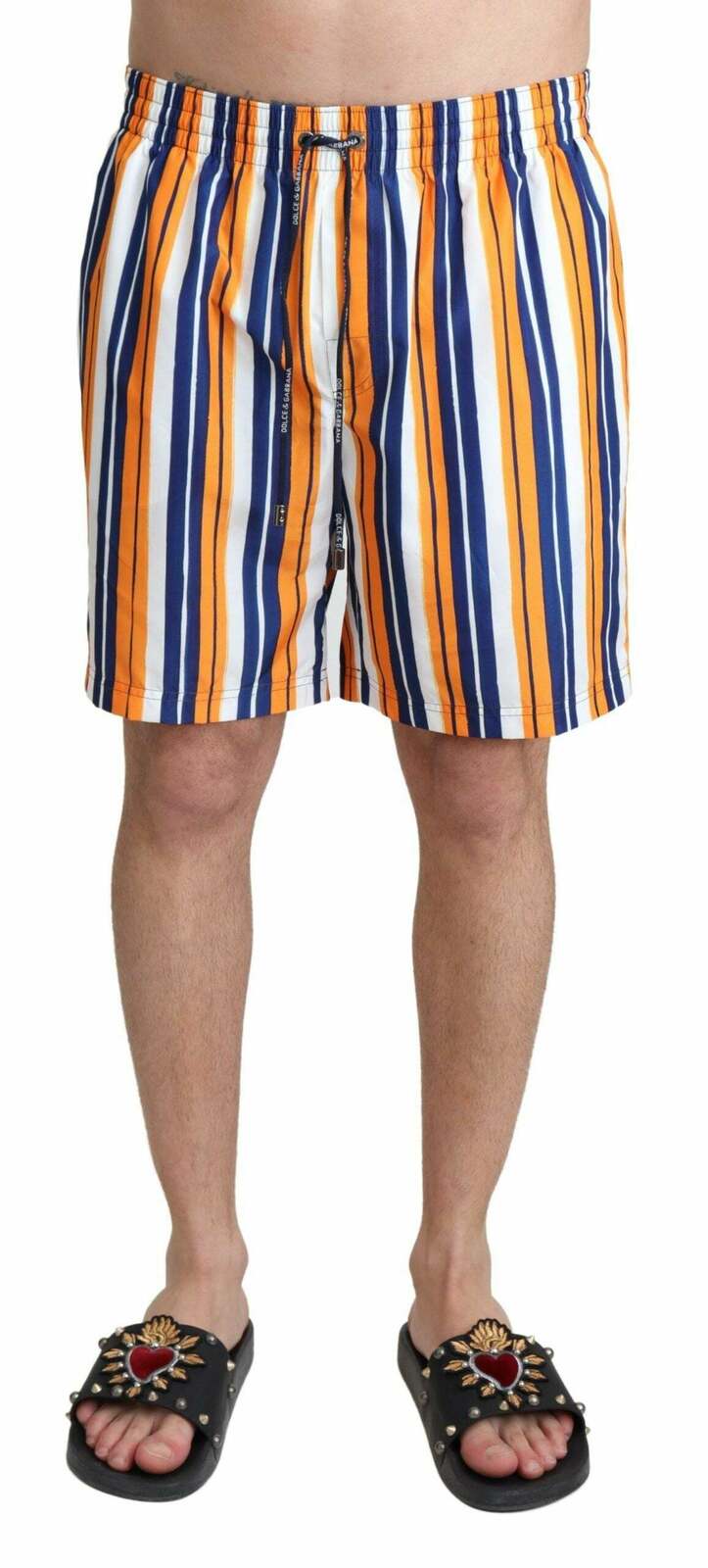 Striped Swim Trunks Summer - Multicolor / S