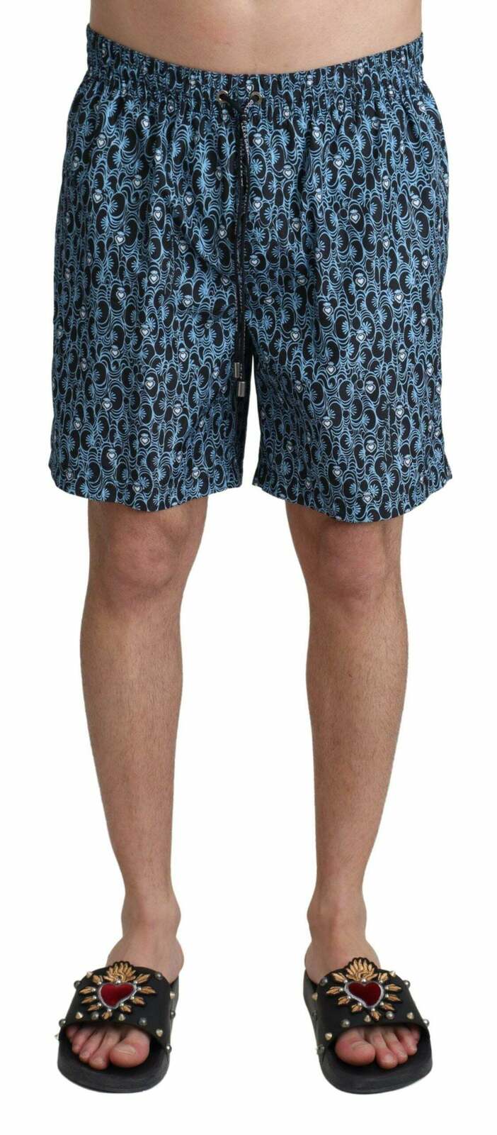 Printed Swim Trunks - Blue / S