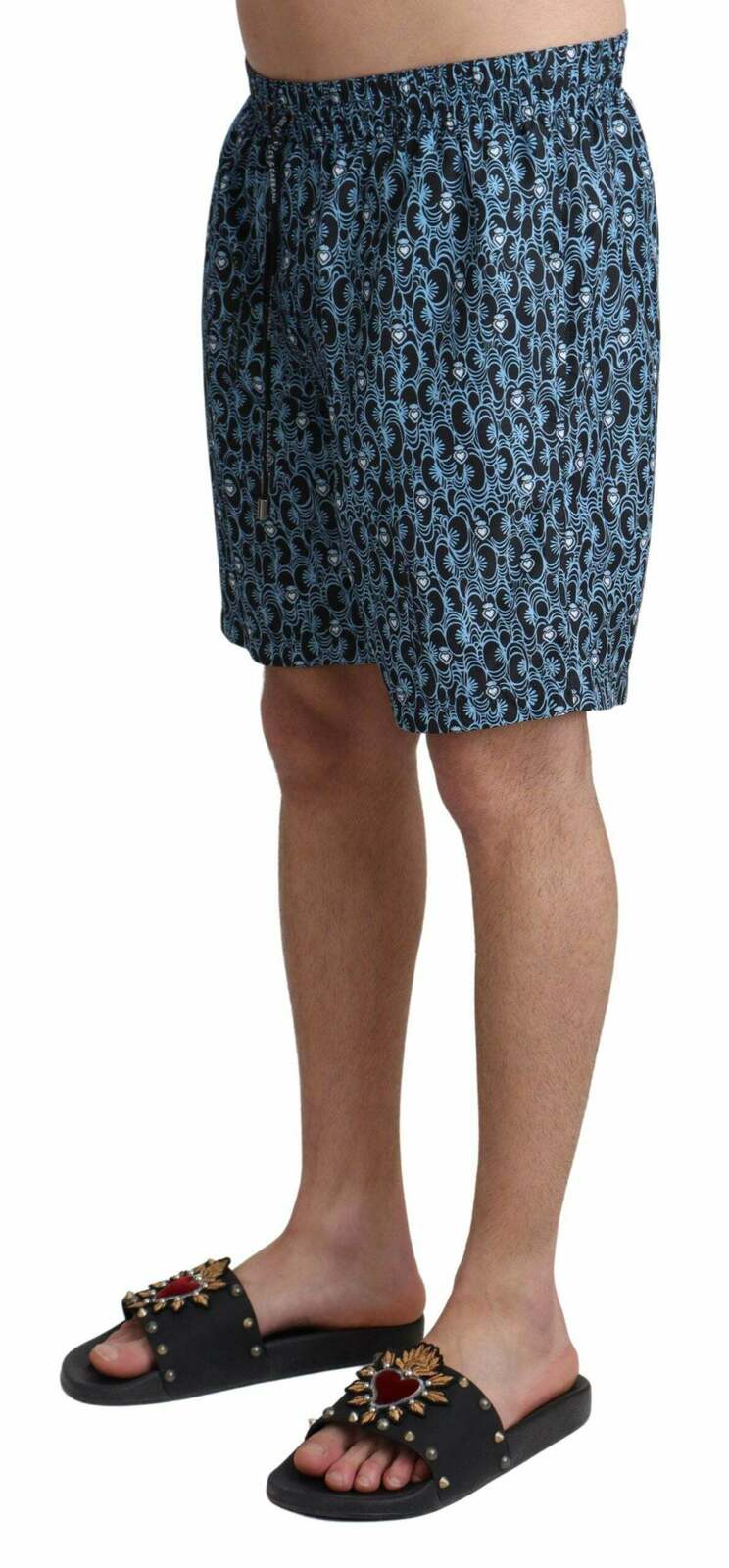 Printed Swim Trunks - Blue / S