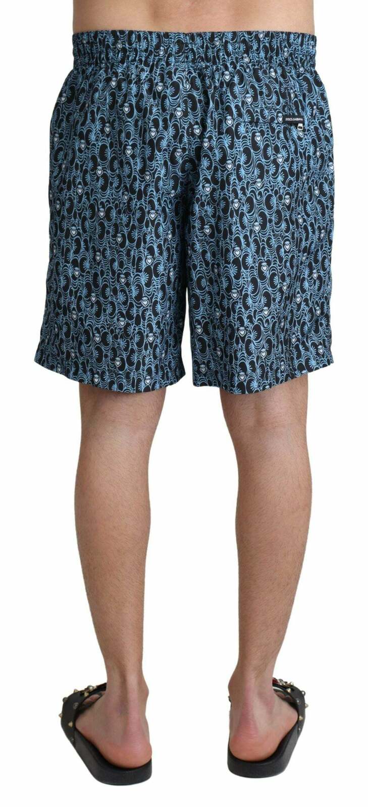 Printed Swim Trunks - Blue / S
