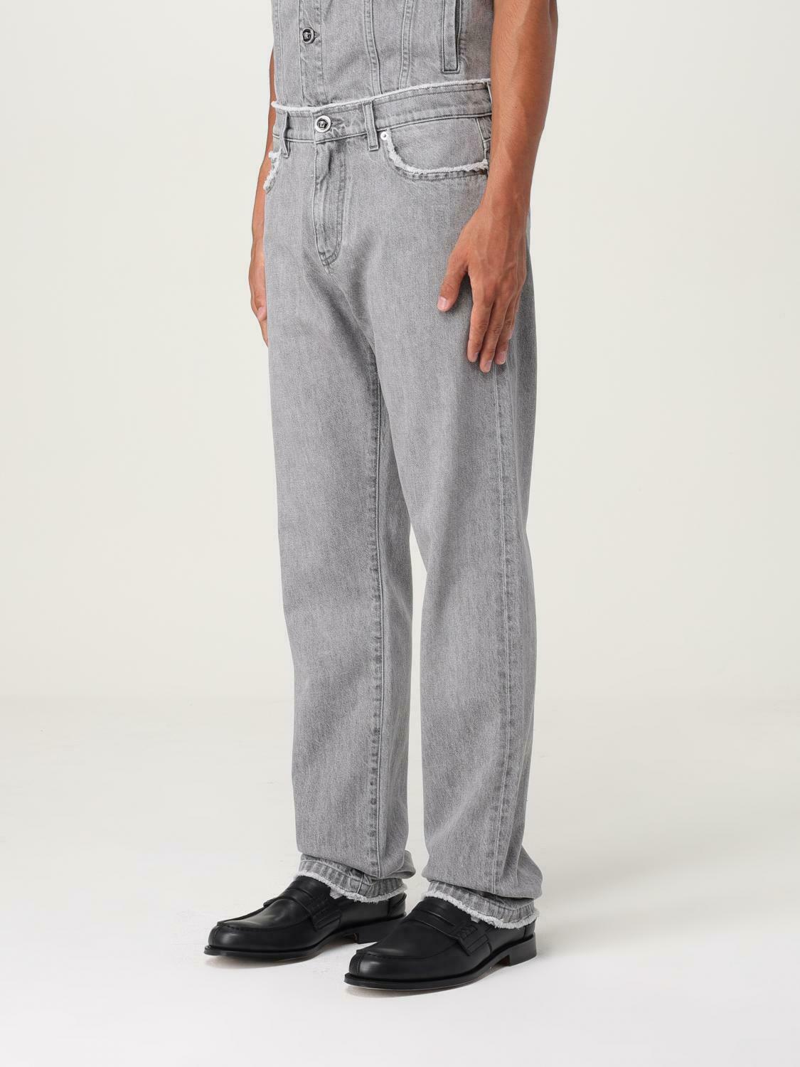 Straight Leg Jeans - Grey / 33 IT