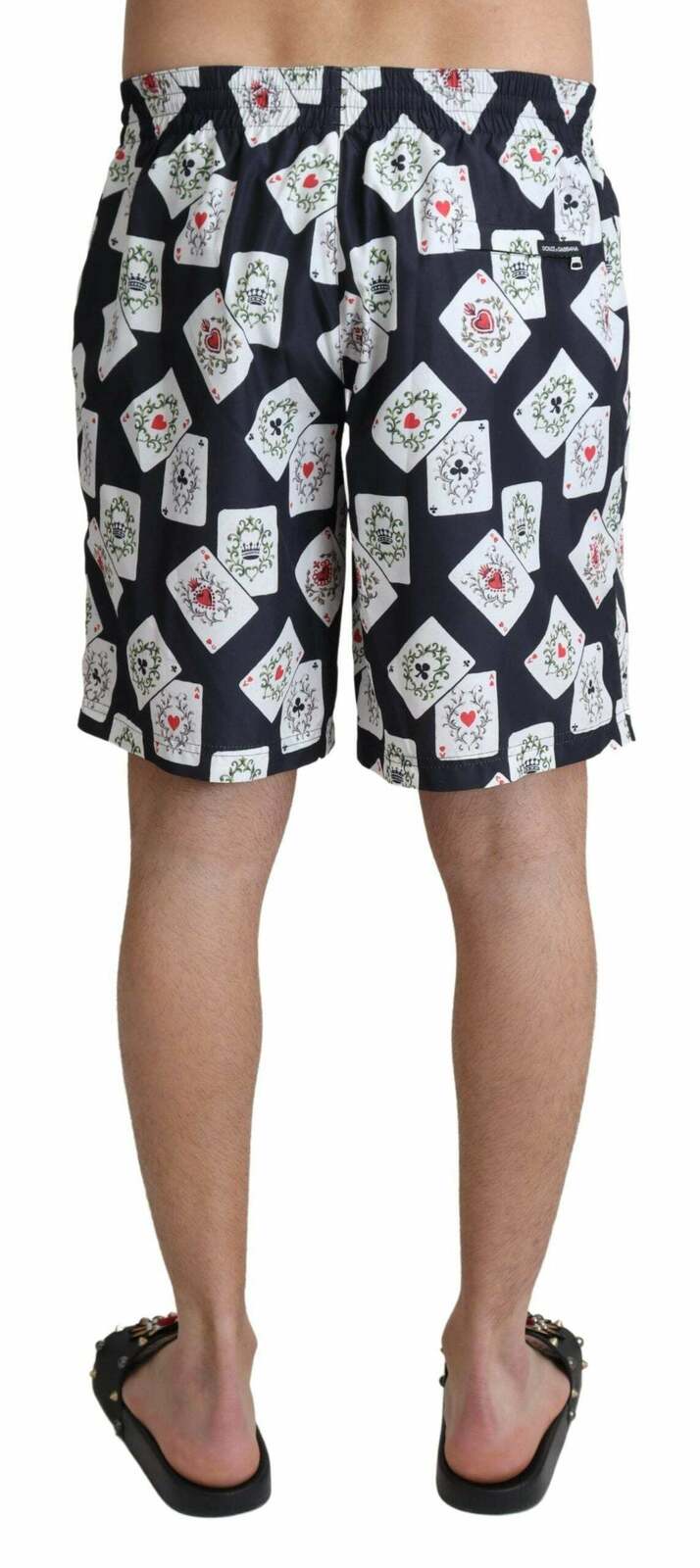 Playing Cards Swim Shorts - Black / S